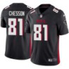 Falcons #81 Wes Chesson Football Jersey -Black