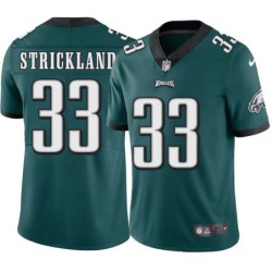 Donald Strickland #33 Eagles Cheap Green Jersey