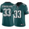 Donald Strickland #33 Eagles Cheap Green Jersey