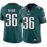 Carl Kane #36 Eagles Cheap Green Jersey