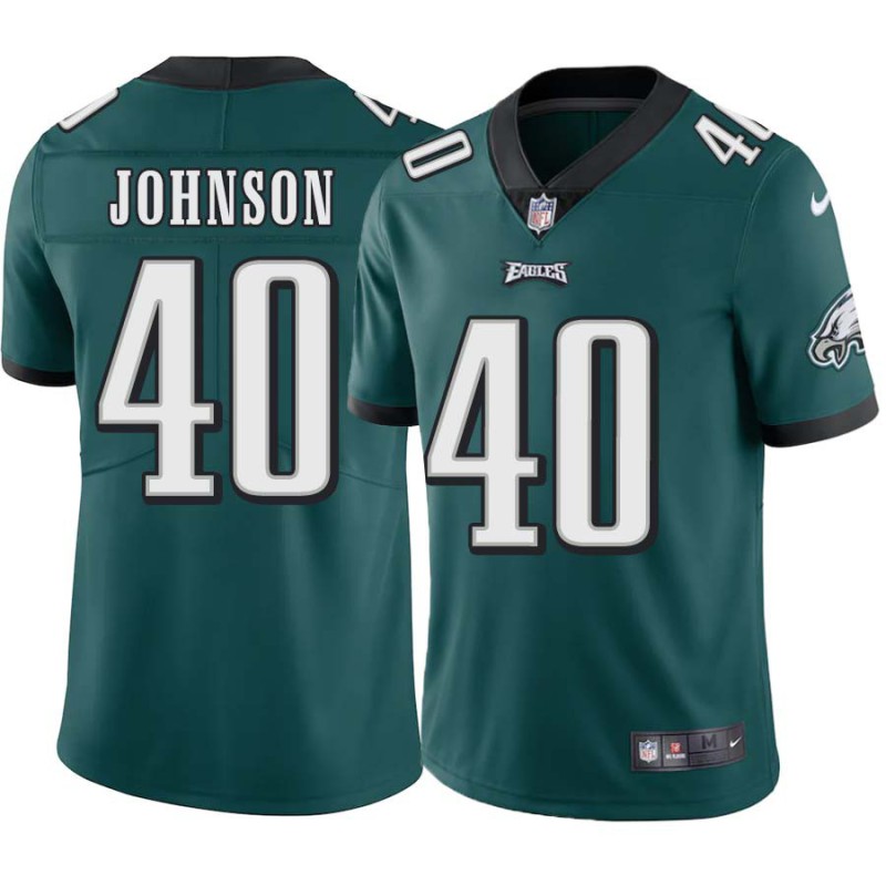 Don Johnson #40 Eagles Cheap Green Jersey