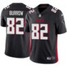 Falcons #82 Ken Burrow Football Jersey -Black