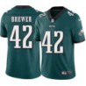 Jack Brewer #42 Eagles Cheap Green Jersey