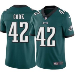 Rashard Cook #42 Eagles Cheap Green Jersey