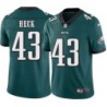 Ralph Heck #43 Eagles Cheap Green Jersey