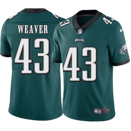 Leonard Weaver #43 Eagles Cheap Green Jersey