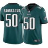 Bob Bjorklund #50 Eagles Cheap Green Jersey