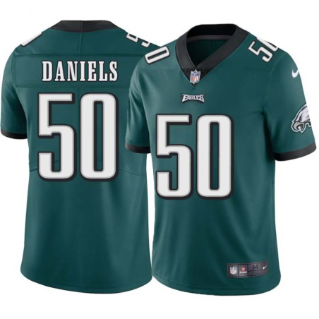 Torrance Daniels #50 Eagles Cheap Green Jersey