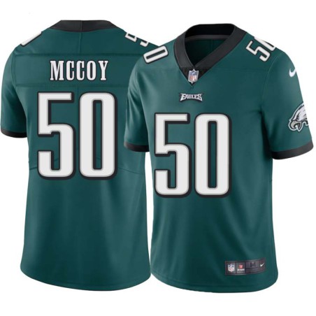 Matt McCoy #50 Eagles Cheap Green Jersey