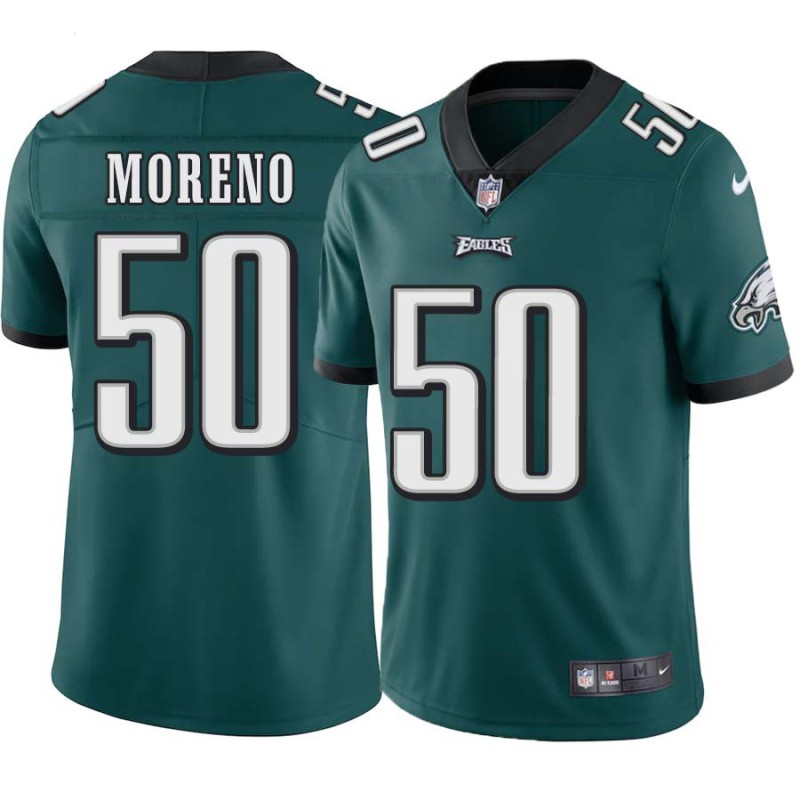 Zeke Moreno #50 Eagles Cheap Green Jersey