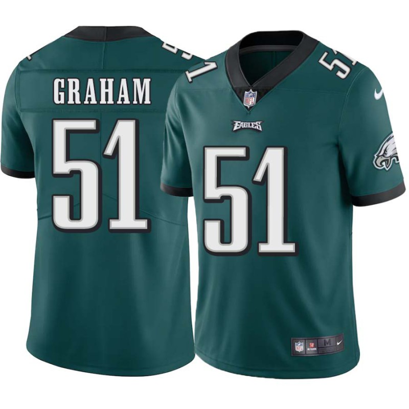 Lyle Graham #51 Eagles Cheap Green Jersey