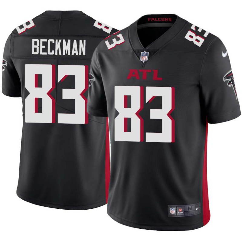 Falcons #83 Brad Beckman Football Jersey -Black