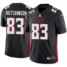 Falcons #83 Tom Hutchinson Football Jersey -Black