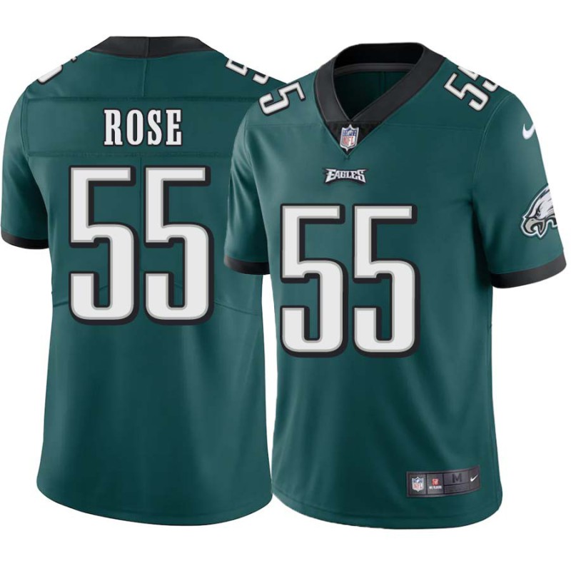 Ken Rose #55 Eagles Cheap Green Jersey