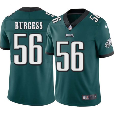 Derrick Burgess #56 Eagles Cheap Green Jersey