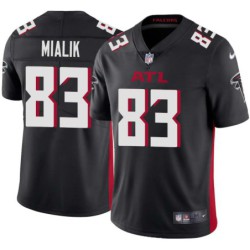 Falcons #83 Larry Mialik Football Jersey -Black