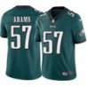 Keith Adams #57 Eagles Cheap Green Jersey