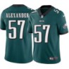 D.J. Alexander #57 Eagles Cheap Green Jersey