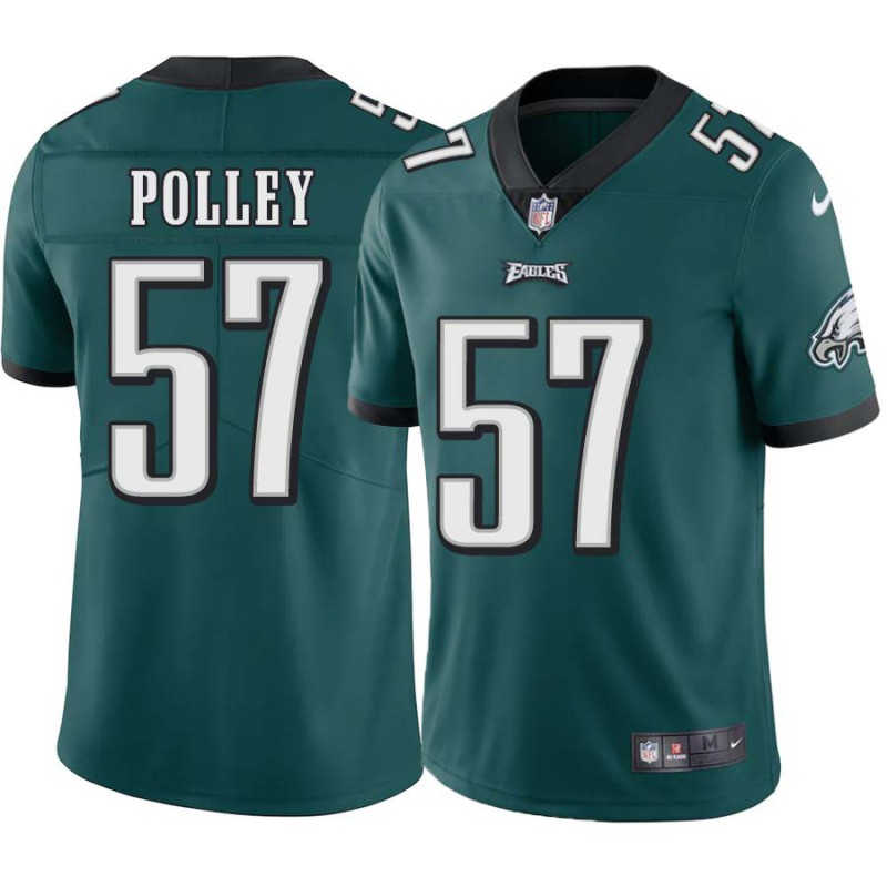 Tom Polley #57 Eagles Cheap Green Jersey