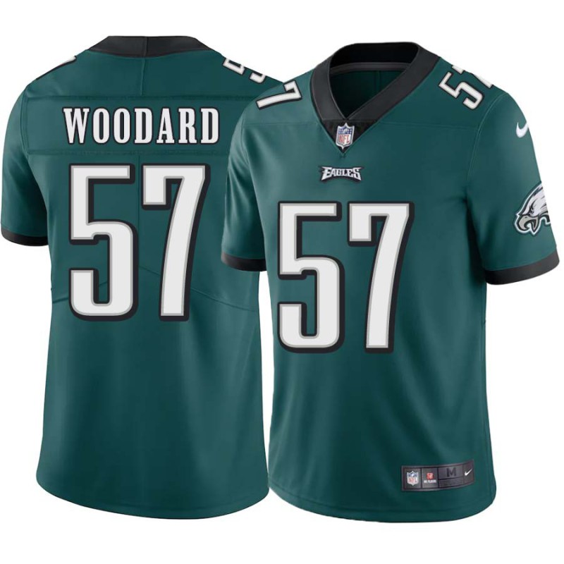 Marc Woodard #57 Eagles Cheap Green Jersey