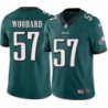 Marc Woodard #57 Eagles Cheap Green Jersey