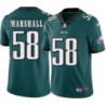 Whit Marshall #58 Eagles Cheap Green Jersey