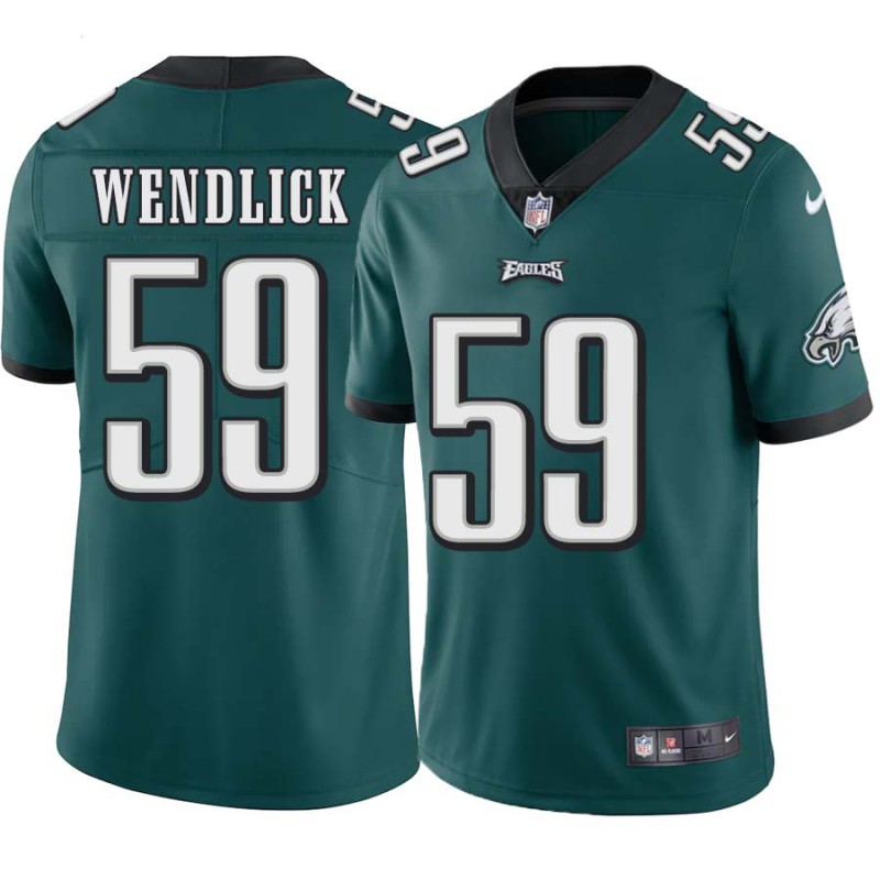 Joe Wendlick #59 Eagles Cheap Green Jersey