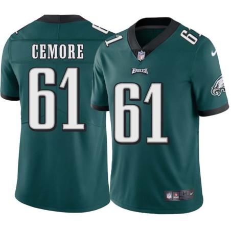 Tony Cemore #61 Eagles Cheap Green Jersey