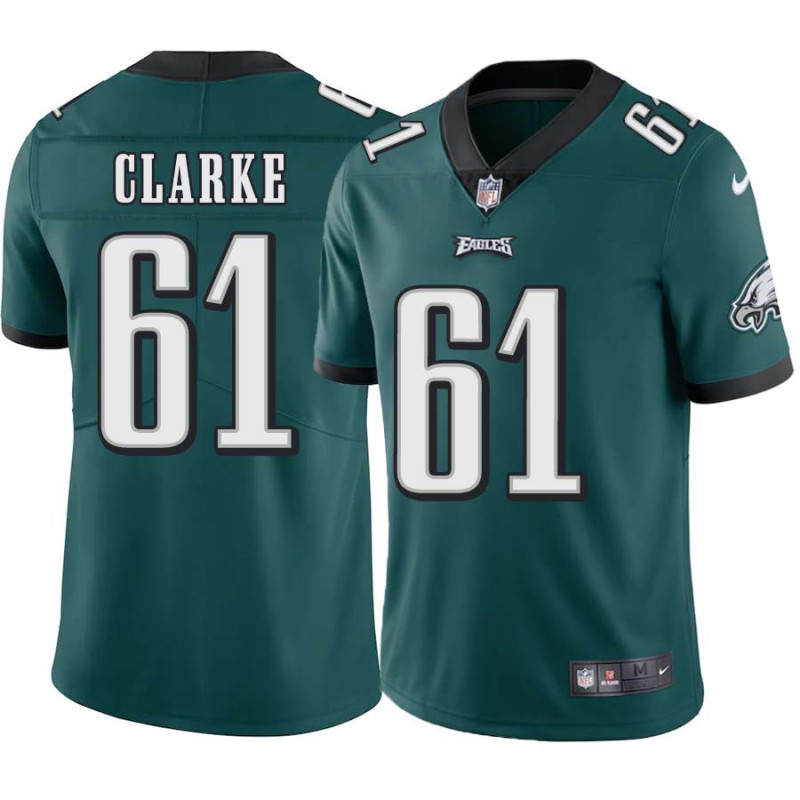 Adrien Clarke #61 Eagles Cheap Green Jersey