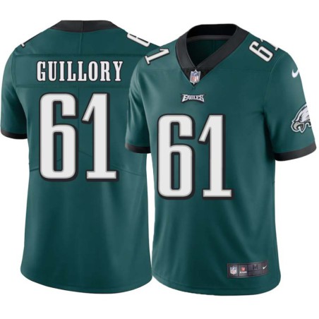 Tony Guillory #61 Eagles Cheap Green Jersey