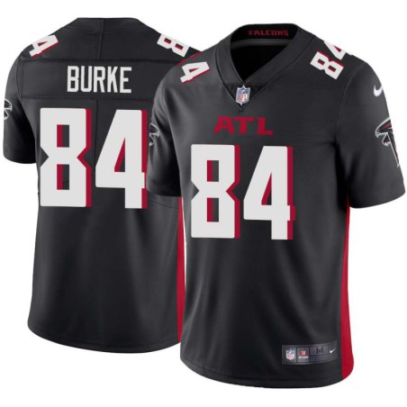 Falcons #84 Vern Burke Football Jersey -Black