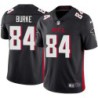 Falcons #84 Vern Burke Football Jersey -Black