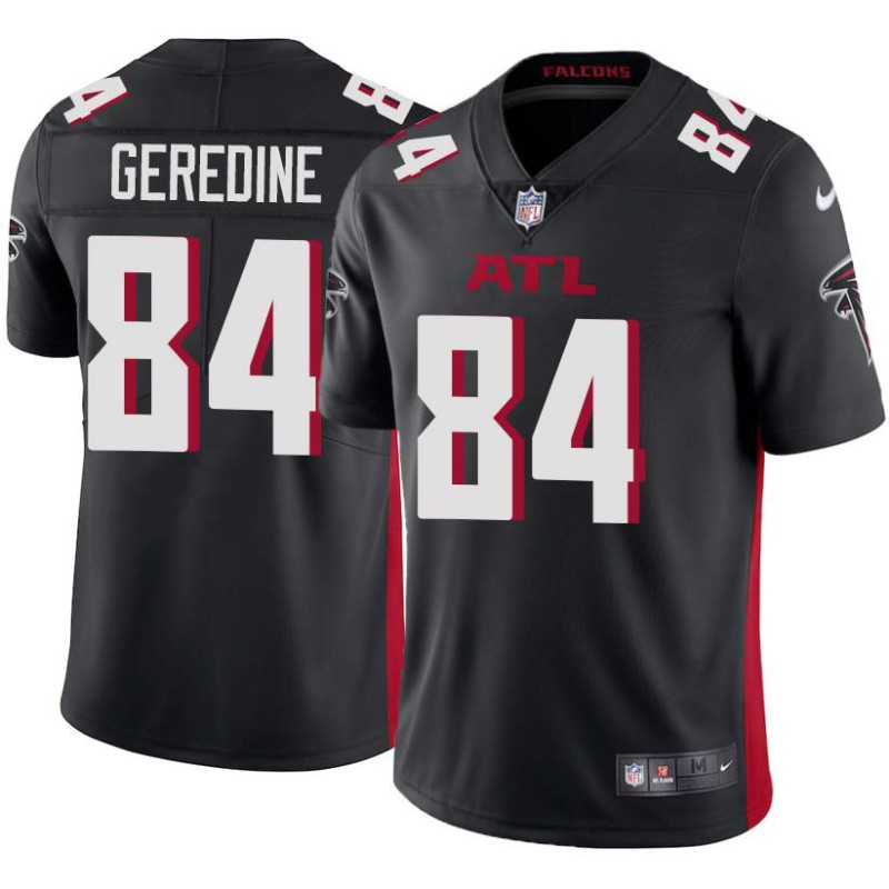 Falcons #84 Tom Geredine Football Jersey -Black