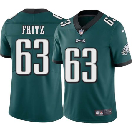 Ralph Fritz #63 Eagles Cheap Green Jersey