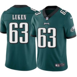 Tom Luken #63 Eagles Cheap Green Jersey