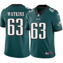 Danny Watkins #63 Eagles Cheap Green Jersey