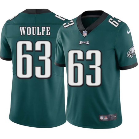 Mike Woulfe #63 Eagles Cheap Green Jersey