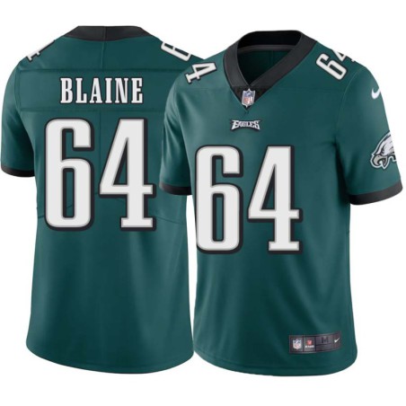 Ed Blaine #64 Eagles Cheap Green Jersey