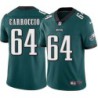 Russ Carroccio #64 Eagles Cheap Green Jersey