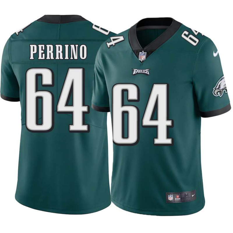 Mike Perrino #64 Eagles Cheap Green Jersey