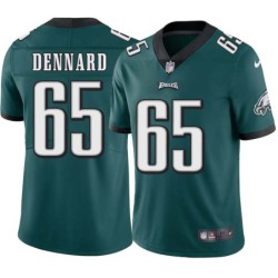 Mark Dennard #65 Eagles Cheap Green Jersey