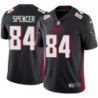 Falcons #84 Darryl Spencer Football Jersey -Black