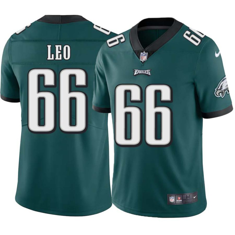 Matt Leo #66 Eagles Cheap Green Jersey