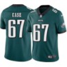 Pete Case #67 Eagles Cheap Green Jersey