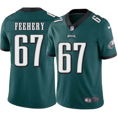 Gerry Feehery #67 Eagles Cheap Green Jersey