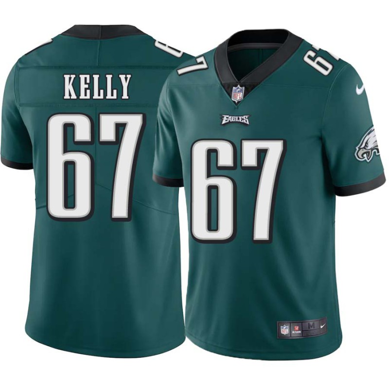 Dennis Kelly #67 Eagles Cheap Green Jersey