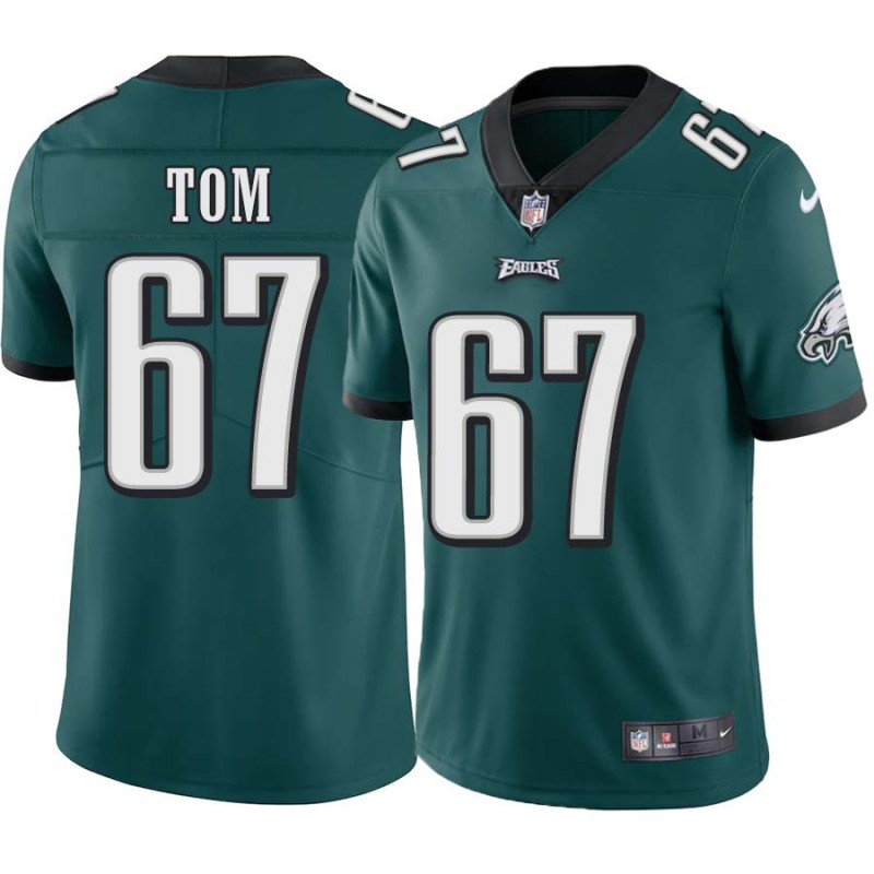 Cameron Tom #67 Eagles Cheap Green Jersey