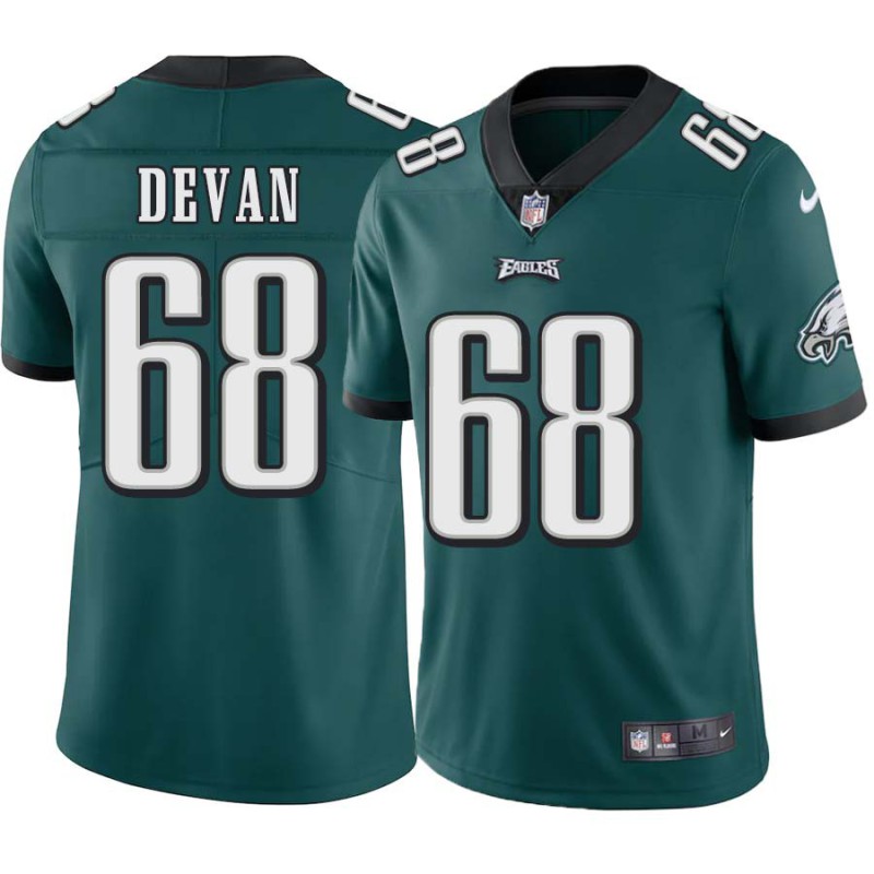 Kyle DeVan #68 Eagles Cheap Green Jersey