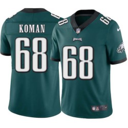Bill Koman #68 Eagles Cheap Green Jersey