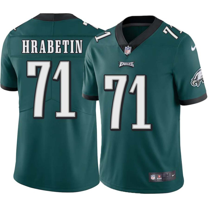 Frank Hrabetin #71 Eagles Cheap Green Jersey